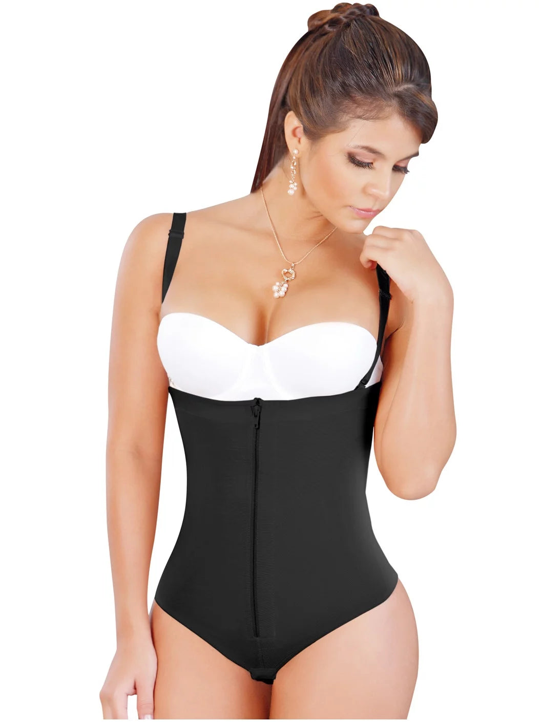 Salome Fajas Colombianas Reductoras Moldeadoras Tummy Tuck Open Bust Body Shaper Thong Bodysuit Girdle for Woman Faja Tipo Tanga Para Uso Diario